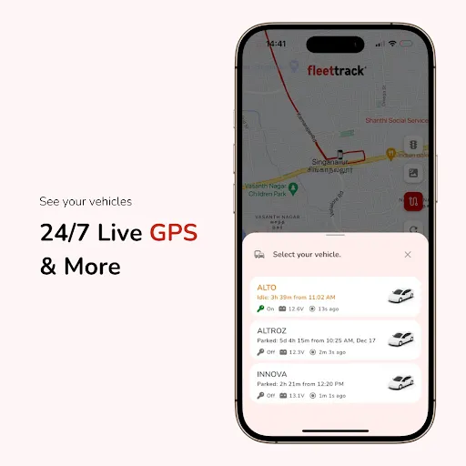 Скриншот 2 — Fleettrack- GPS & Dashcam App