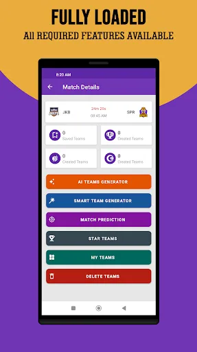 Скриншот 2 — STAR11: Fantasy Team Generator