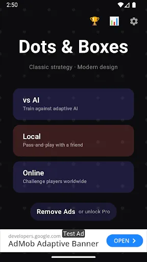 Скриншот 1 — Dots & Boxes — Board Game