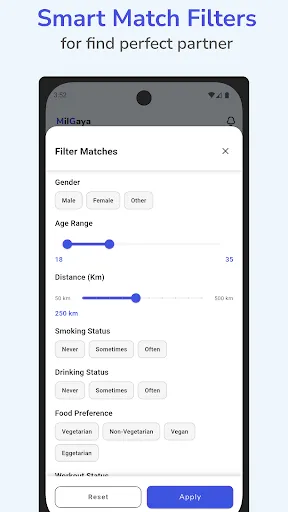 Скриншот 4 — Milgaya : find nearby people