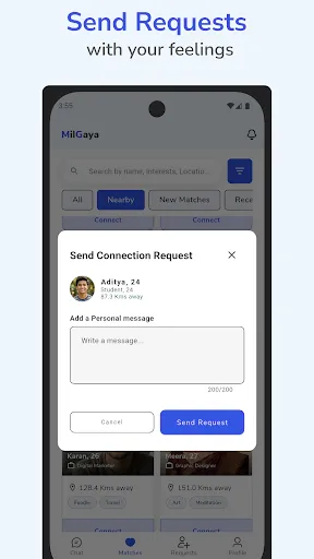 Скриншот 6 — Milgaya : find nearby people