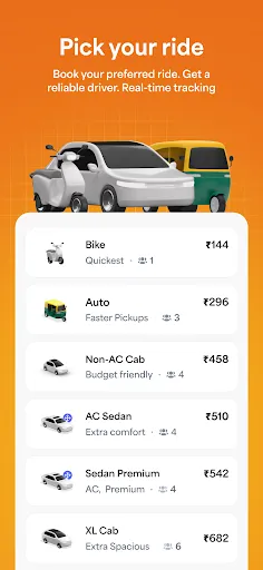 Скриншот 1 — Bharat Taxi - Cab, Auto & Bike
