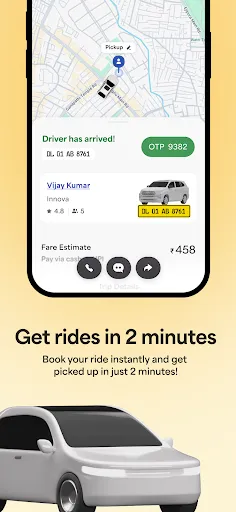 Скриншот 3 — Bharat Taxi - Cab, Auto & Bike