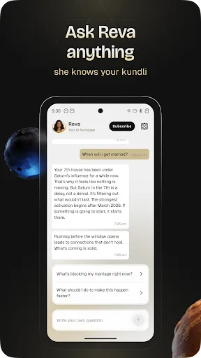Скриншот 3 — Reva - Personal AI Astrologer