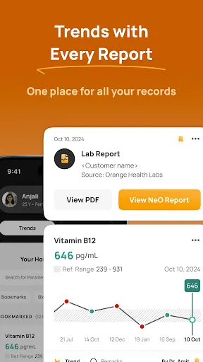 Скриншот 3 — Orange Health Lab Test At Home