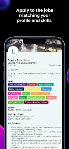 Скриншот 7 — Stylelink - Salon Jobs India