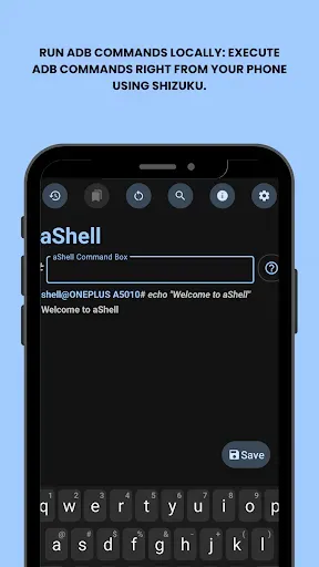 Скриншот 1 — aShell - Your Local ADB Shell