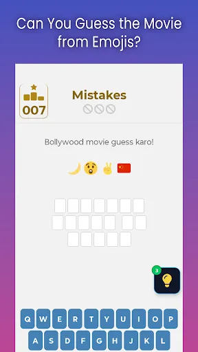Скриншот 1 — Bollywood Movie Emoji Quiz