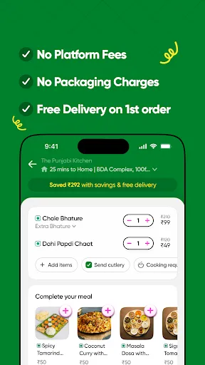 Скриншот 3 — toing - Food Delivery