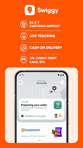 Скриншот 8 — Swiggy: Food Instamart Dineout