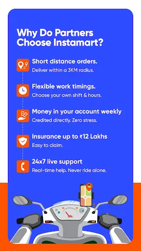 Скриншот 2 — Instamart Delivery Partner App