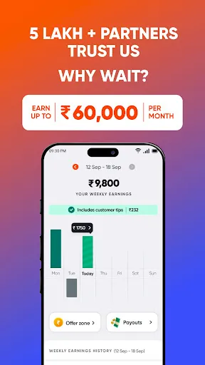 Скриншот 3 — Swiggy Delivery Partner App