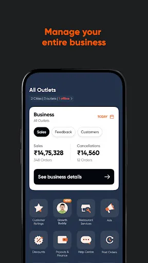Скриншот 1 — Swiggy Partner App