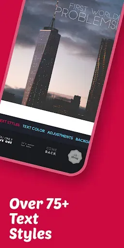 Скриншот 1 — Typora: Text On Photo Editor