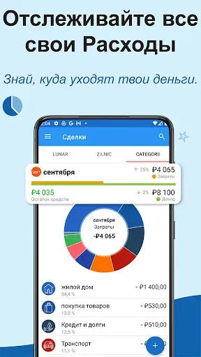 Скриншот 3 — Счетчик бюджета и расходов