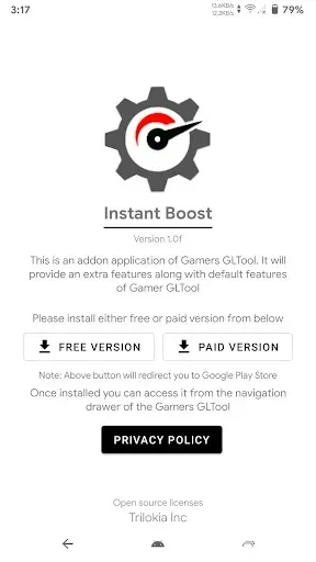 Скриншот 1 — Instant Boost : Addon