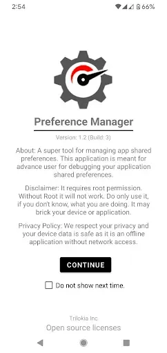 Скриншот 1 — Preference Manager: Addon