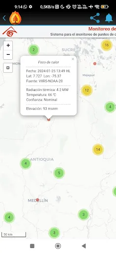 Скриншот 2 — Incendios Activos | EN VIVO