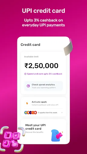 Скриншот 1 — slice: UPI credit card & bank