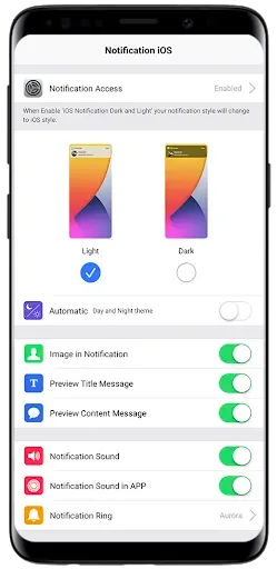 Скриншот 4 — Notification iOS Theme
