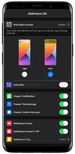 Скриншот 6 — Notification iOS Theme