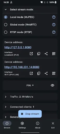 Скриншот 1 — ScreenStream