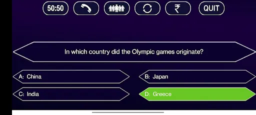 Скриншот 5 — KBC Quiz in English & Hindi