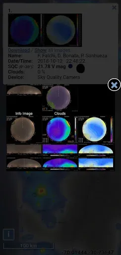 Скриншот 7 — Light pollution map
