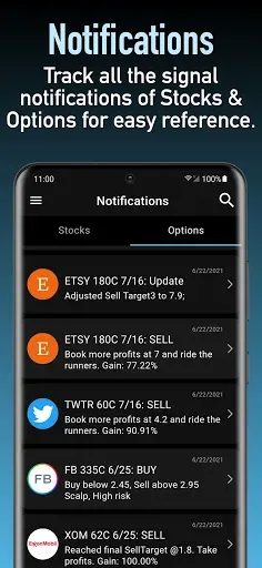 Скриншот 5 — Trade Signals - Stocks Options