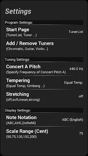 Скриншот 5 — Instrument Tuner Pro