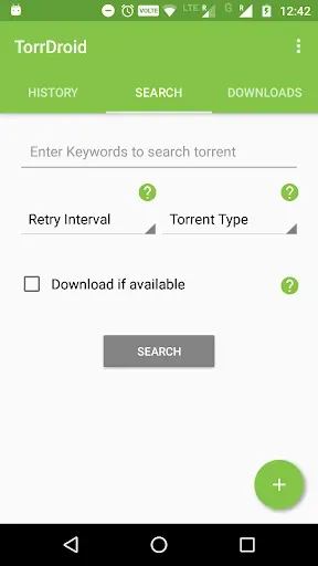 Скриншот 1 — TorrDroid - Torrent Downloader