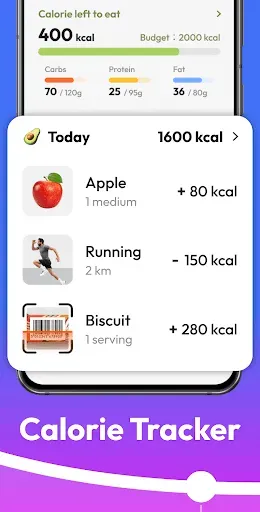 Скриншот 2 — Fasting App & Calorie Counter