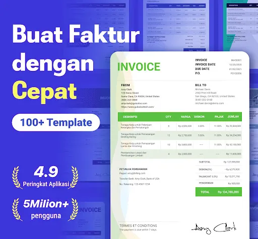 Скриншот 1 — Invoice Maker with Templates