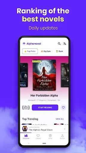Скриншот 2 — AlphaNovel — Books & Stories