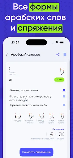 Скриншот 2 — Арабский словарь и спряжение