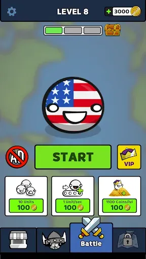 Скриншот 1 — Country Balls: World Clash