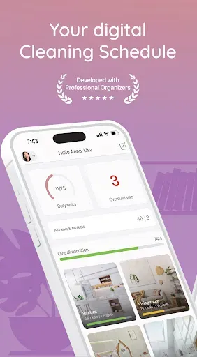 Скриншот 1 — BeTidy: Home Cleaning Schedule