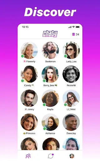 Скриншот 1 — Chaty - Chat & Make Friends