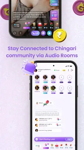 Скриншот 2 — Chingari - Live & Audio Room