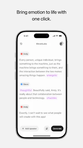 Скриншот 7 — ElevenLabs: AI Voice Generator