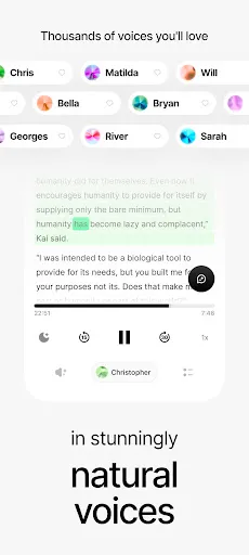Скриншот 2 — ElevenReader: Read Books Aloud