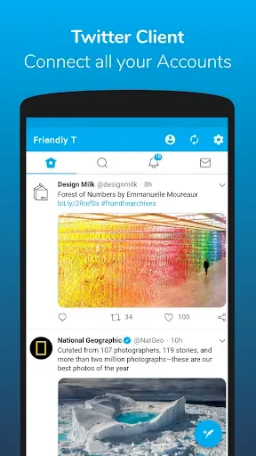 Скриншот 1 — Friendly For Twitter/X