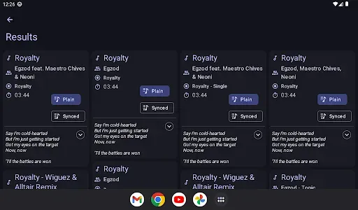 Скриншот 8 — Lyrics for Poweramp
