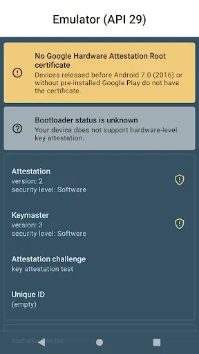 Скриншот 3 — Key Attestation Demo