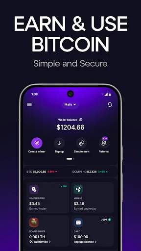 Скриншот 1 — GoMining: BTC Майнинг, Награды