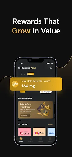 Скриншот 2 — GoSats: Gold and BTC Rewards