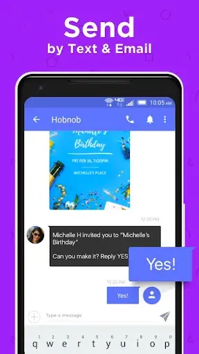 Скриншот 2 — Hobnob - Invitation Card Maker