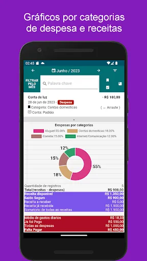 Скриншот 2 — Controle Financeiro Pessoal
