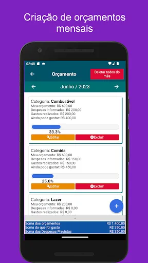 Скриншот 4 — Controle Financeiro Pessoal