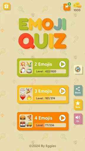 Скриншот 1 — Emoji Quiz - Guess the Emojis